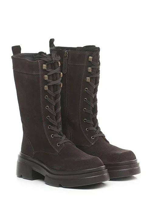 hero fondo 50 cow suede EMANUELLE VEE | 452M-809-12-ZQDARK BROWN